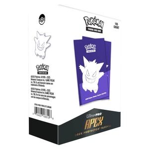 Ultra Pro Elite Series Pokemon TCG Gengar 105ct Apex Deck Protector Sleeves
